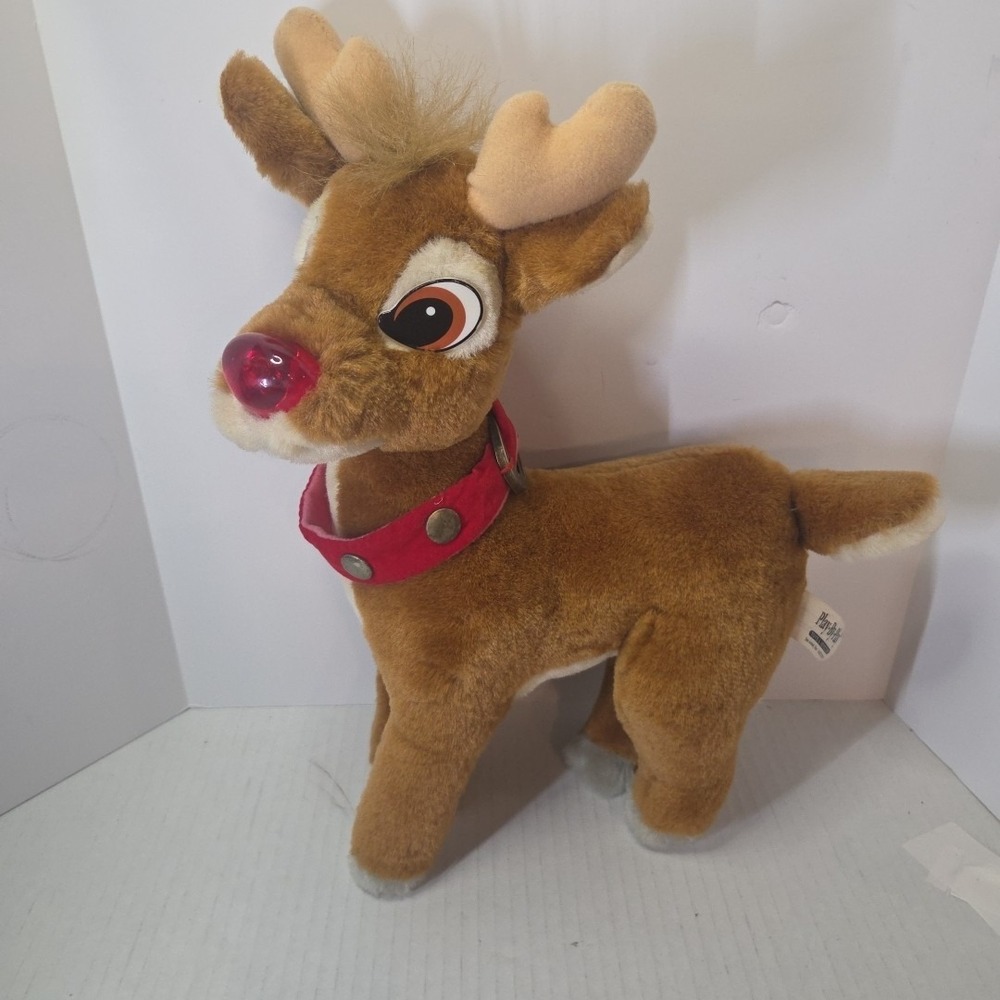 Vintage Rudolph‎ The Red Nosed Reindeer 12" Plush 1994 Play By Play